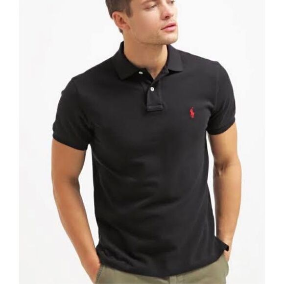 Polo Ralph Lauren 100% Cotton Polo Shirt, Black. Size 1XB Big - Picture 15 of 15